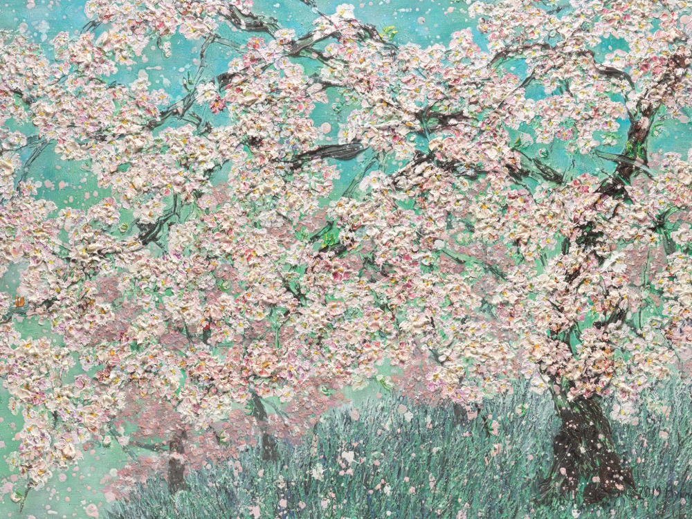 꽃의 생명력이 가득한 전시, 박현옥 &#039;A little spring garden&#039;