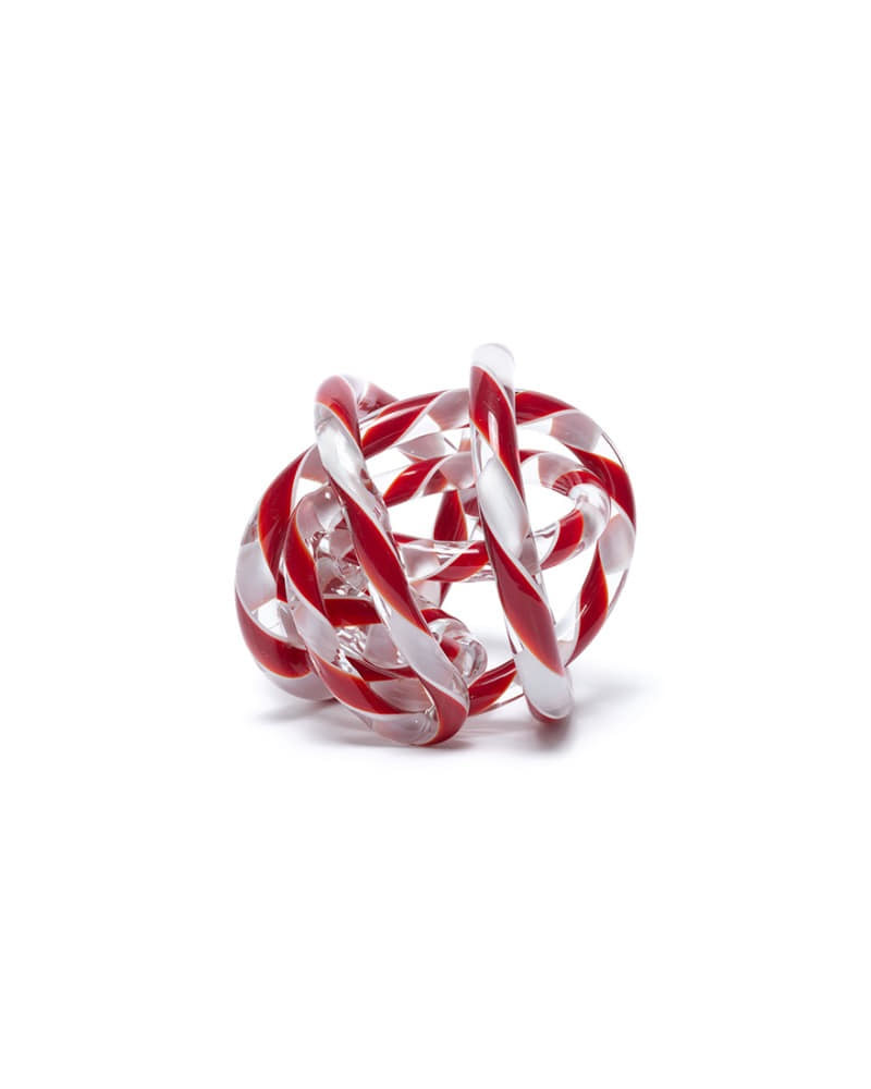 Knot No.2 - Medium, Red &amp; White