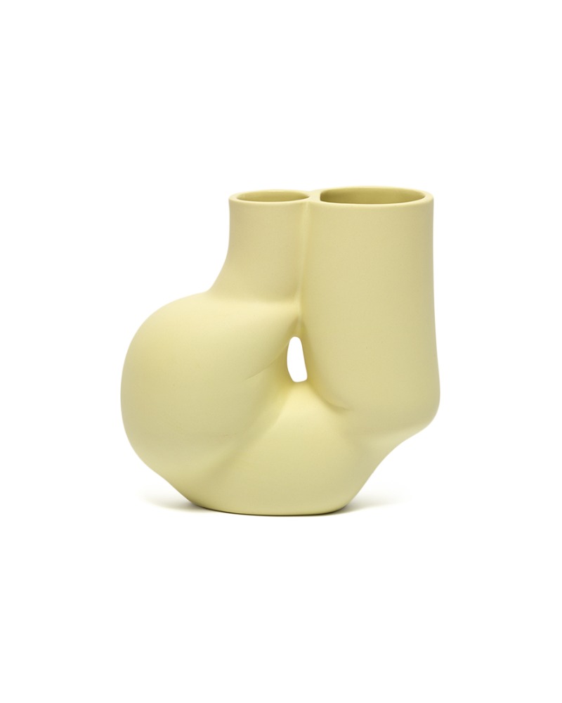[Gift Promotion] W&amp;S Chubby vase - Soft yellow
