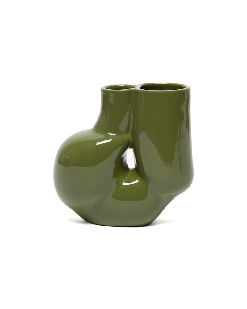[Gift Promotion] W&amp;S Chubby vase - Olive green