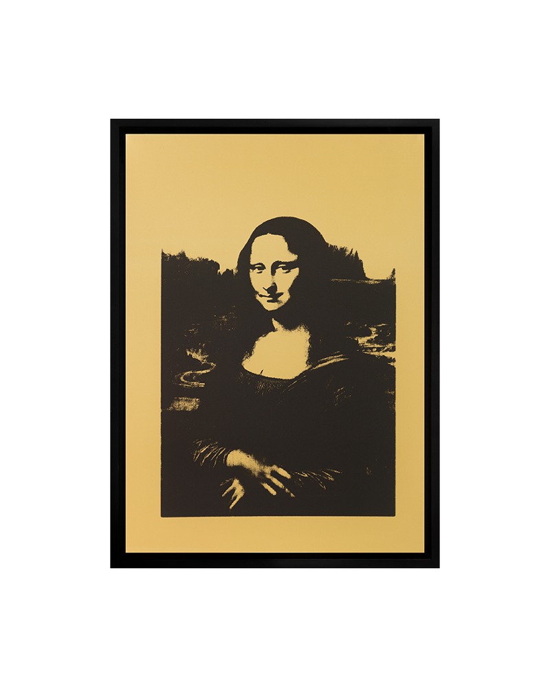 Mona Lisa #4 Black on Gold