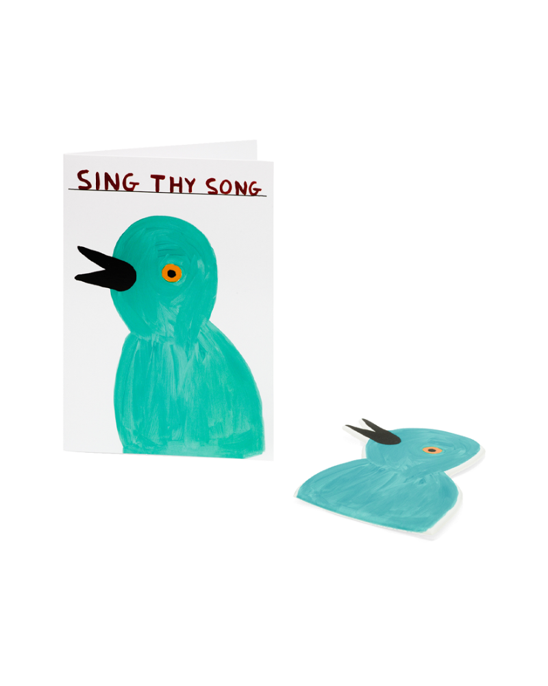 Sing Thy Song Puffy Sticker Card - 카드 엽서