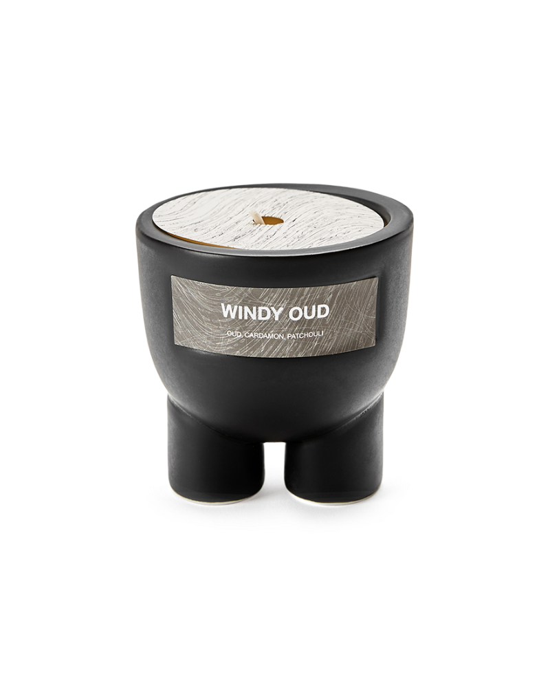 Windy Oud Scented Objet Candle