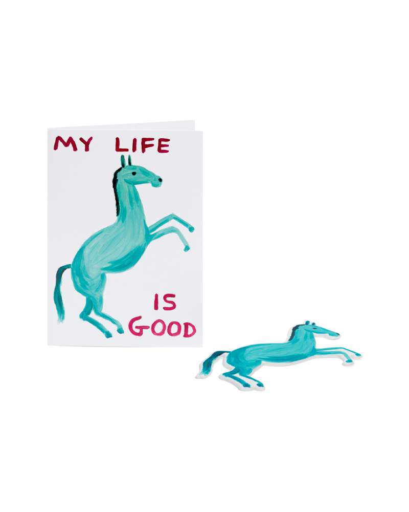 My Life is Good Puffy Sticker Card - 카드 엽서