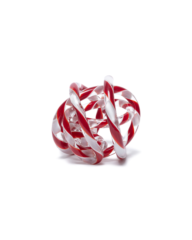 Knot No.2 - Medium, Red &amp; White