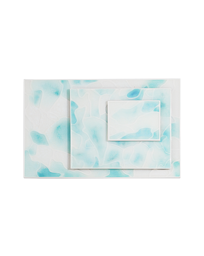Waterish blue - plate (3 size)