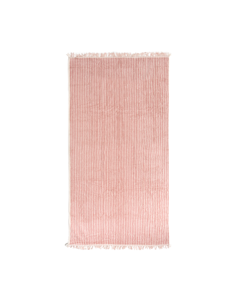 비치 타월 - Lauren&#039;s Pink Stripe